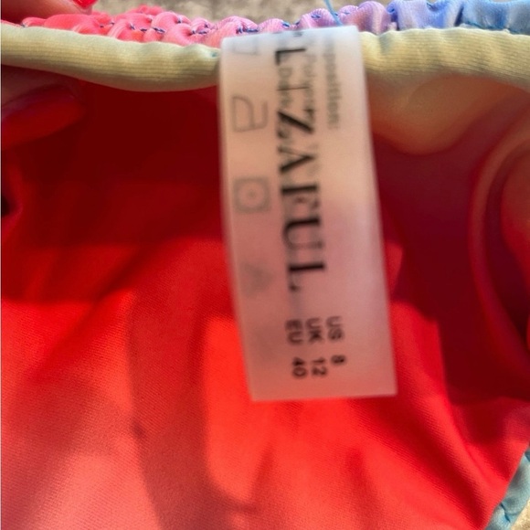 ZAFUL multicolor Bikini Triangle Set Tie Side Bathing Suit SIZE 6 NWT - Picture 5 of 6